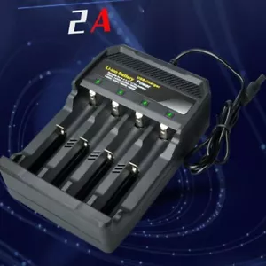 4 Slots Rechargeable Battery Charger Smart Charging 18650 18350 Li-Ion Battery - Picture 1 of 8