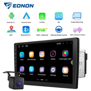 Car Stereo 10.1"Android 14 Wireless CarPlay Android Auto GPS Navigation HeadUnit - Picture 1 of 22