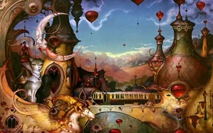 Daniel Merriam Art Images "Places to Go" (7in x 10.5in) - Picture 1 of 2