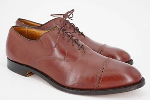 $522 | ALDEN 12 B BALMORAL PUNTERA PERFORADA OXFORD HAMPTON MARRÓN NOGAL - Imagen 1 de 12