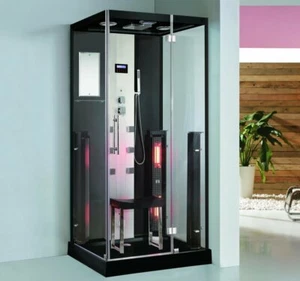 XXL Luxus LED Dampfdusche +Infrarotsauna Kombi Infrarot Sauna-Wärmekabine + OZON - Bild 1 von 6