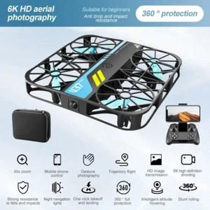 WiFi FPV 4DRC Mini Bolsillo Selfie Drone 6K HD DVR Cámara Helicóptero RC Cuadricóptero - Imagen 1 de 22