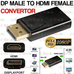 4K HD Display-Port DP Male To HDMI Female Adapter Converter For 1080P HDTV PC UK - Picture 1 of 12