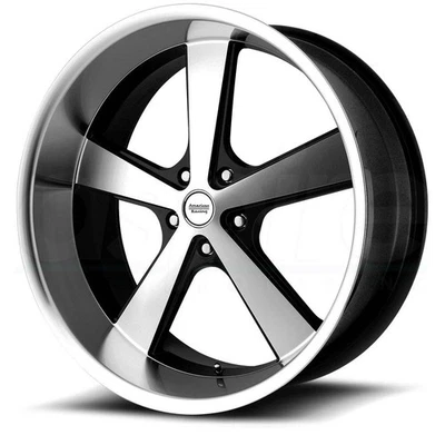 One 20x10 American Racing VN701 Nova 5x5/5x127 18 Black Machine Wheel Rim 78.1 - Image 1 of 3