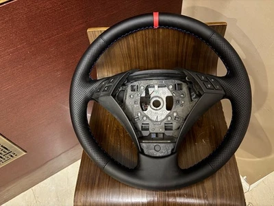 BMW 525i 528i 535i 550i 2006-2007 volante térmico OEM con controles Foto 1 de 4