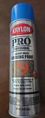 Pintura en aerosol para marcas Krylon Pro 15 oz 7303 APWA AZUL NUEVO Foto 1 de 2