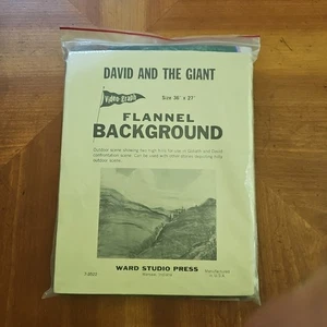 Ward Studio Press Video Graph 36x27 Flannel Background Bible David & the Giant - Picture 1 of 3