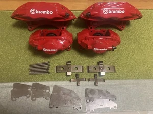 MITSUBISHI Lancer Evolution IX CT9A Genuine Brembo Calipers Set Evo 5 6 - Picture 1 of 5