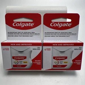 2er-Pack Colgate gewachste aromafreie Zahnseide je 50 m, USA VERKÄUFER, Ablaufdatum: 08/27 - Bild 1 von 6