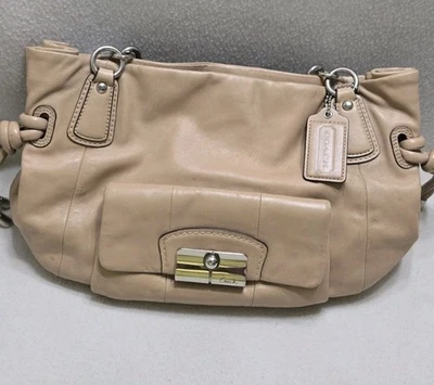 Bolso Coach Cartera de Hombro Bolso de Mano Cuero Beige Tostado A1069-14758 Foto 1 de 4