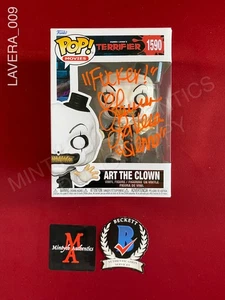 Lauren Lavera autographed signed Art the Clown Funko Pop #1590 Terrifier Beckett - Picture 1 of 6