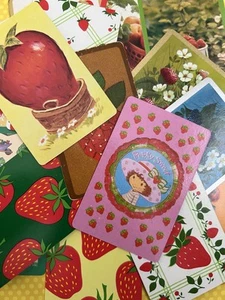 16 Single Swap Strawberries Vintage Kitchen Cards Scrapbooking Collage - Picture 1 of 6