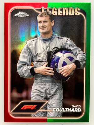 2024 Topps Chrome Fromula 1 F1 David Coulthard Green Red Refractor Legends #196 - Image 1 of 2
