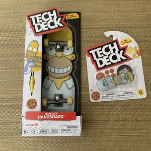 Tech Deck Handboard & Fingerboard Homer Simpson Target Santa Cruz Exclusive - Picture 1 of 9