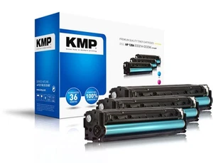 KMP H-T144 CMY Tonerkassette Kombi-Pack ersetzt HP 128A, CE321A, CE322A, CE323A  - Bild 1 von 1