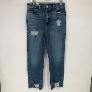 Good American Women Jeans 10 30 Always Fits Good Distressed Blue Denim High Rise - Picture 1 of 16