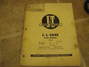 Case I&T Shop Service Manual C D L LA R S V VA Tractors - Picture 1 of 3