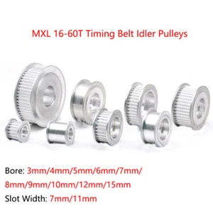 Poleas de ralentí para correa de distribución MXL 6 10 mm 16-60 dientes tensor de orificio suave 3-15 mm - Imagen 1 de 5