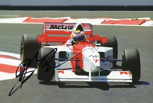 Formula 1 F1 Driver Mercedes Mark Brundell Hand Signed Photo 12x8" BB - Picture 1 of 1