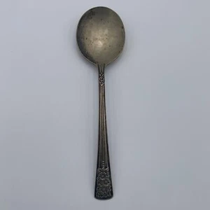 Plato de plata Silver Belle cuchara de servir de repuesto diseño de flores antiguo - Imagen 1 de 7