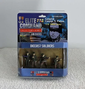 General George S Patton Elite Command Diecast Soldiers Caja Azul Juguetes Nuevo en Caja - Imagen 1 de 2