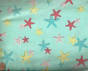 Un Mare di Stelle Stella Marina Michael Miller Tessuto Mezza Iarda - Foto 1 di 1