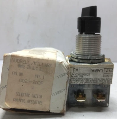 Killark Hubbell G025-2A3F Selector Switch 0226200B  X 711 - Image 1 of 4
