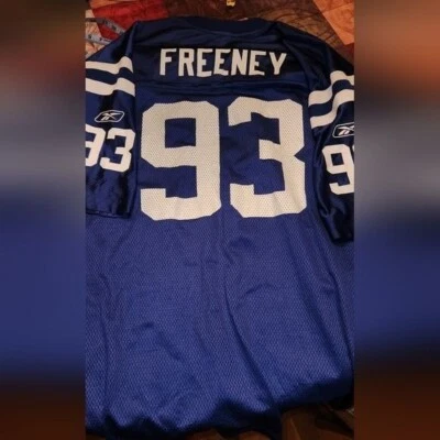  Jersey INDIANAPOLIS COLTS #93 Dwight Freeney azul y blanco REEBOK adulto XL Foto 1 de 4