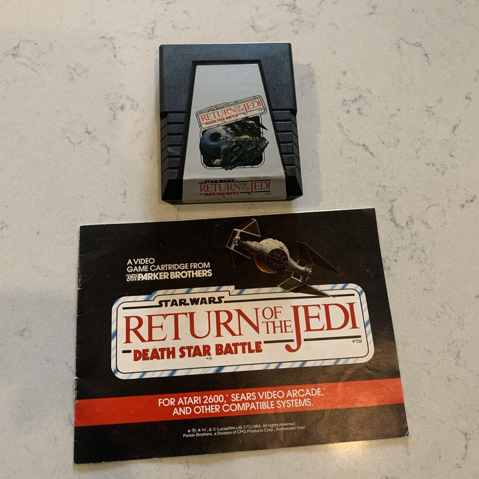Star Wars Return of the Jedi: Death Star Battle - Atari 2600, With manual