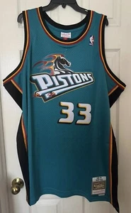 Mitchell & Ness XL-TALL Grant Hill Swingman Detroit Pistons 98-99 Teal Jersey - Bild 1 von 8