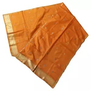 Bufanda India Dupatta cosida bordada velo India estola hiyab 72" X 22" - Imagen 1 de 5
