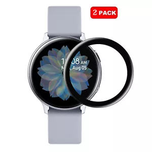 2x Pellicola 3D per Samsung Galaxy Watch Active 2 Watch Full Cover Protezione Schermo - Foto 1 di 10