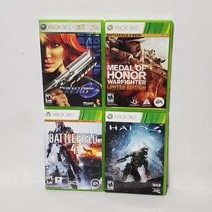 Xbox 360 Video Game Bundle Shooting Action Different Titles Halo Lot of 4 Works - Picture 1 of 11