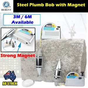 Berent Magnetic Plumb Bob Setter Handiness Apeak Test Device w/ Magnet 3M | 6M - Picture 1 of 5