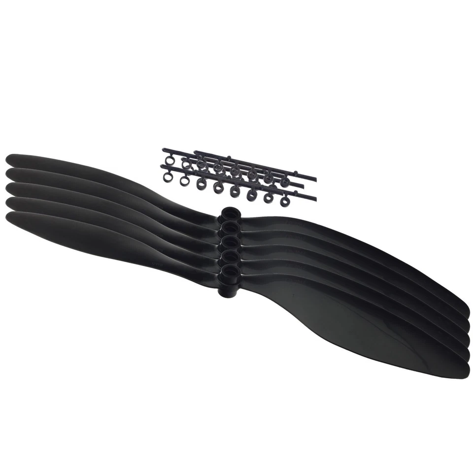 5x GWS 10x4.7 propeller propeller reduction slowflyer Black - Image 1 of 1