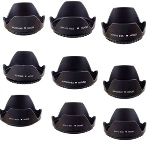 Screw-in Camera Lens Hood Tulip Petal Lens Shade 62mm 67mm 72mm 77mm 82mm - Picture 1 of 21