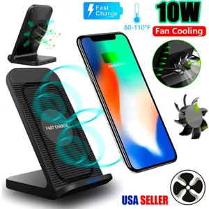 Chargeur sans fil super rapide pour téléphone iPhone Samsung au bureau - Photo 1 sur 13