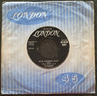 CHUCK BERRY - Rock and Roll Music/Blue Feeling - London - HLM 8531 - EX - Image 1 of 2