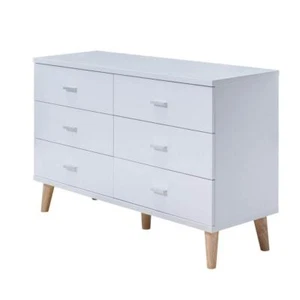 Furniture of America Dresser 47" W, Modern Design 6-Drawer Composite Material - Picture 1 of 6