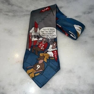 Richard Torrey Originals Vintage Neck Tie-100% Silk-Bench Warmers-Football Theme - Picture 1 of 7