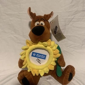 Vintage 1999 Scooby Doo Sunflower Picture Frame 11in Plush With Tags - Picture 1 of 8