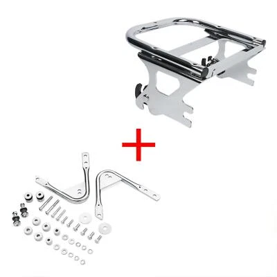 Kit de herrajes para portaequipajes + acoplamiento para Harley Road King FLHT FLHX 1997-2008 Foto 1 de 4