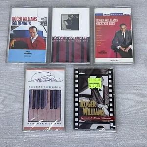 Roger Williams Cassette Lot of 5, Golden Hits Greatest Movie Themes, Piano NEW - Picture 1 of 6