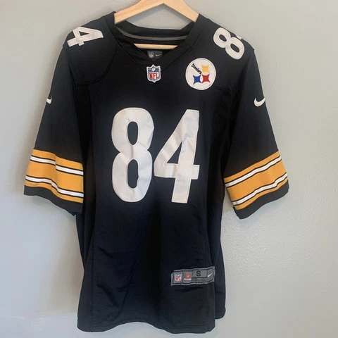 NIKE NFL size Small PITTSBURGH STEELERS ANTONIO BROWN #84 MENS SEWN ON JERSEY Cover