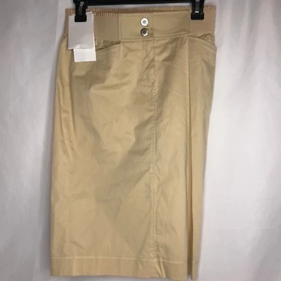 D&G Dolce & Gabbana Skirt Size IT38 US 4 Cotton Blend Stretch Tan Womens - Image 1 of 4