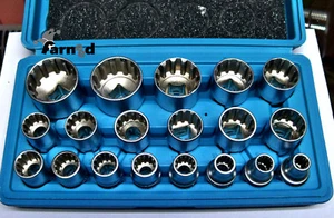SET CHIAVI BUSSOLA BUSSOLE MULTILOCK XZN 19 PEZZI 8-32 MM CHROME VANADIUM 561 - Foto 1 di 1