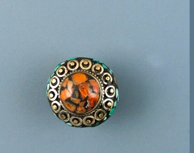 TIBETAN - NEPALESE FOCAL BEAD - Image 1 of 4