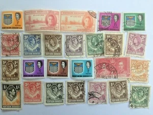 Collezione francobolli Rhodesia settentrionale - 25 francobolli diversi - Foto 1 di 1