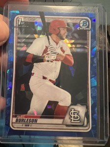 2020 Bowman Chrome Alec Burleson RC⚡️SAPPHIRE⚡️1st Cardinals BD-45