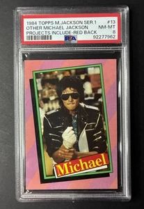 1984 Topps Micheal Jackson Other Projects Include PSA 8 Red Back - Picture 1 of 2